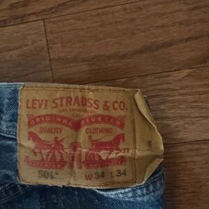 Levi's Blue Straight Jeans Classic Style